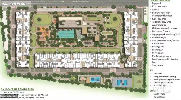 3 BHK - 3 Bathroom - 1589 sqft #K-Raheja homes@Baner-Mahalunge road3 bhk apartment 1.50cr 1115 carpet