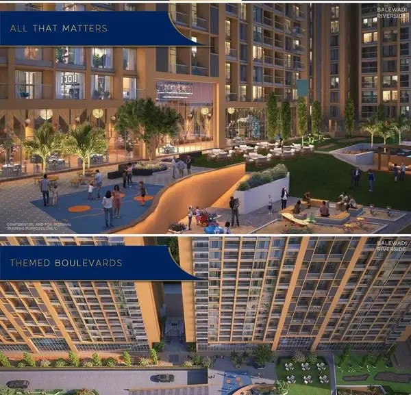 3 BHK - 3 Bathroom - 1090 sqft 3BHK,Luxurious property@Balewadi highstreet
